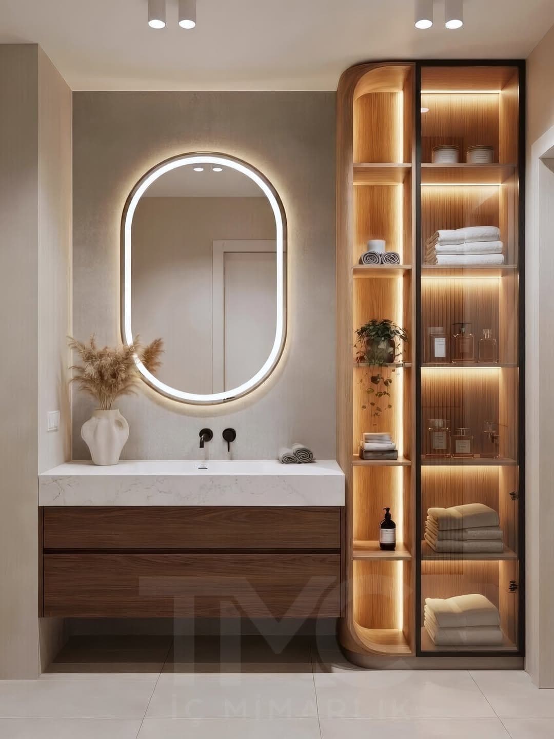Modern Banyo Tasarımı | Vera Concept Ankara tamamlayıcı mimari detay ve yüzey kaplama kalitesi