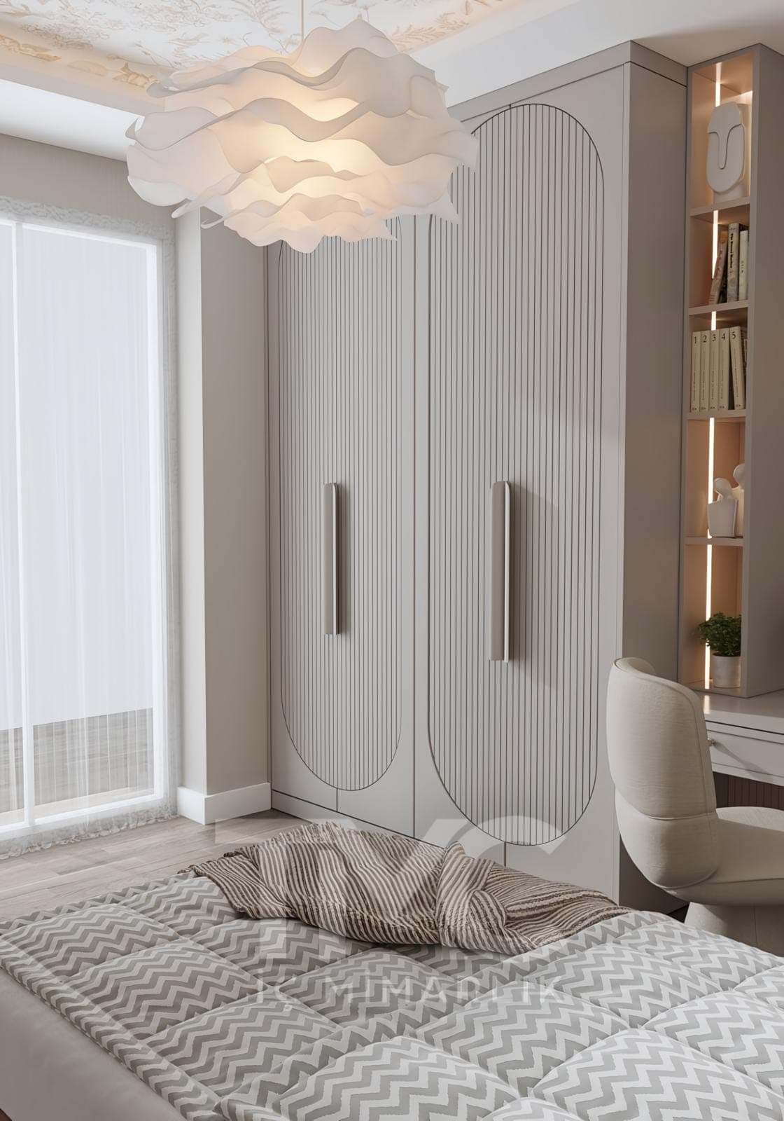 Genç Odası Tasarımı – Luna Dream House fonksiyonel kullanım ergonomisi ve mimari detay görünümü