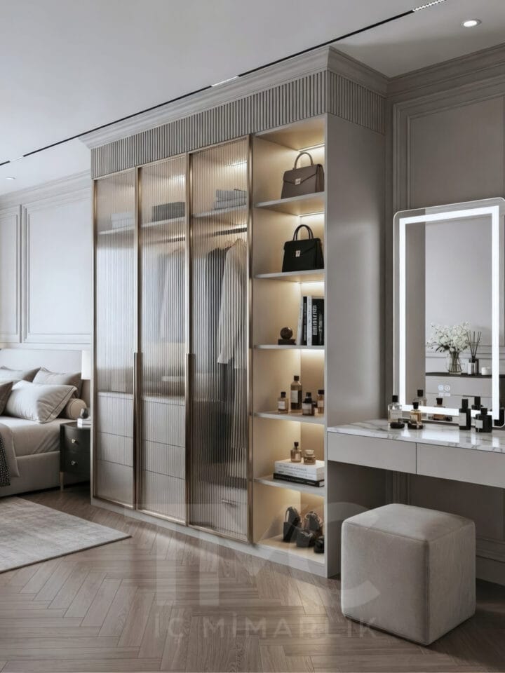 Modern Giyinme Odası Tasarımı – Luna Dressing Project | Nişantaşı ...