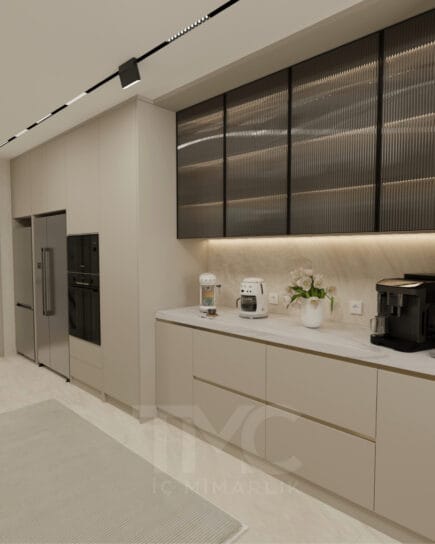 İstanbul Modern Mutfak Tasarımı | Özel Üretim Mutfak Dolapları – TMC Mimarlık