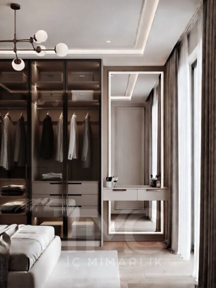 Moonline Suite | Modern Giyinme Alanı Tasarımı