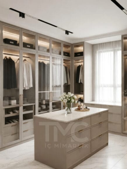 Limonlu Bahçe Projesi | Giyinme Odası Tasarımı