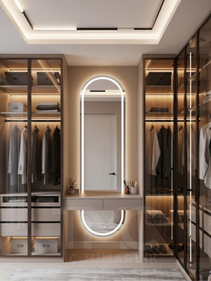 Giyinme Odası Tasarımı | Modern ve Lüks Dolap Sistemleri – TMC Mimarlık