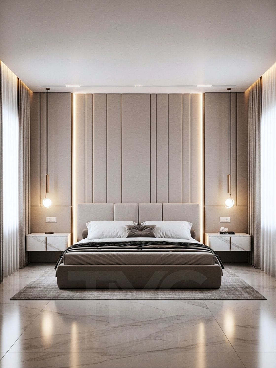 Modern Yatak Odası Tasarımı | Özel Üretim Şık ve Fonksiyonel Çözümler - Görsel 6