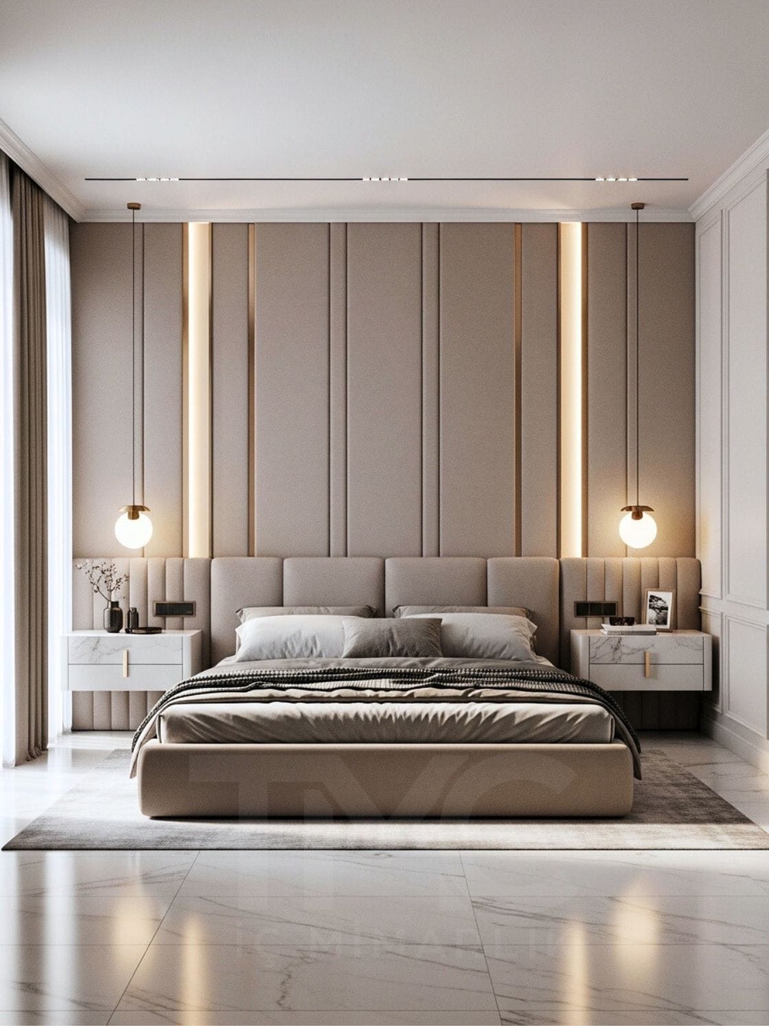 Modern Yatak Odası Tasarımı | Özel Üretim Şık ve Fonksiyonel Çözümler - Görsel 5