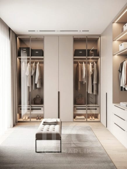 Modern Giyinme Odası Depolama Sistemi