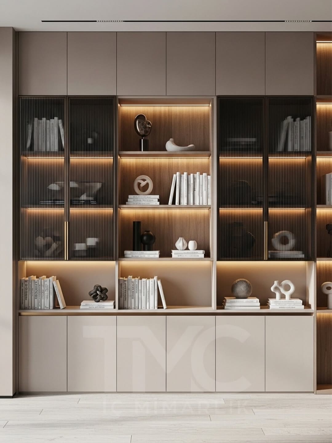 Modern Kitaplık Tasarımı – Özel Ölçü Dekoratif Kitaplık ve Raf Sistemleri - Görsel 4