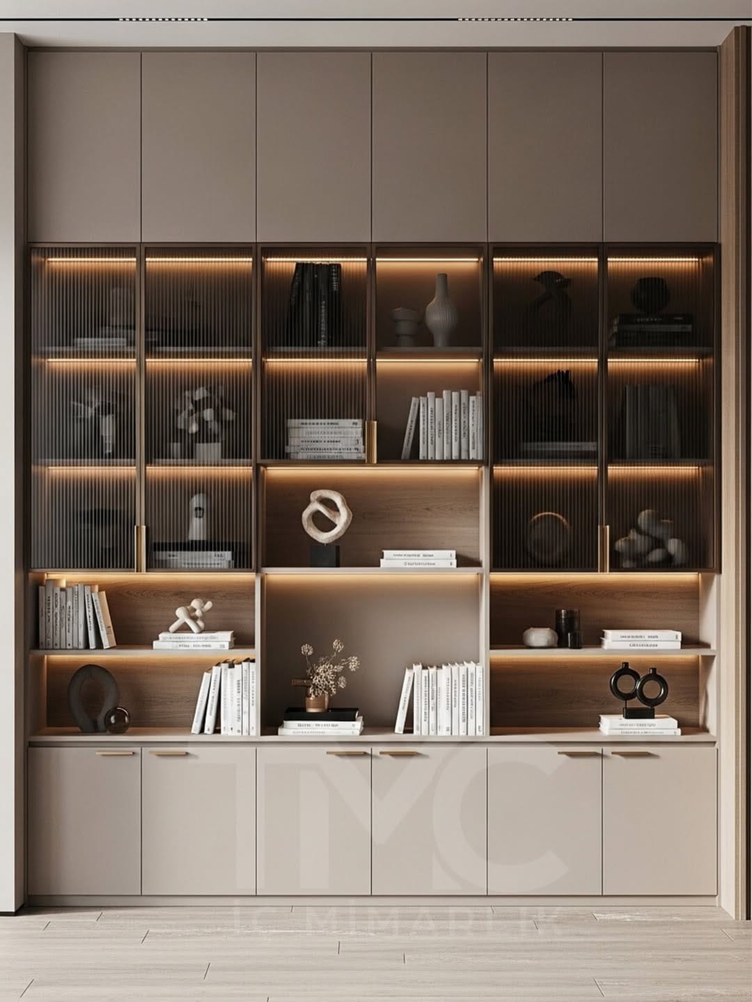 Modern Kitaplık Tasarımı – Özel Ölçü Dekoratif Kitaplık ve Raf Sistemleri