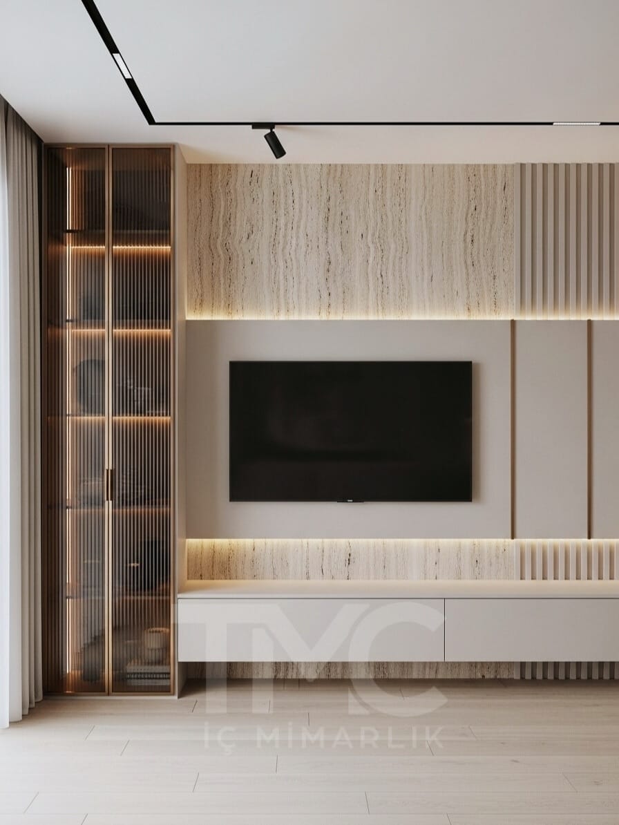 Minimal Çizgilerle Modern Salon Tasarımı - Görsel 4