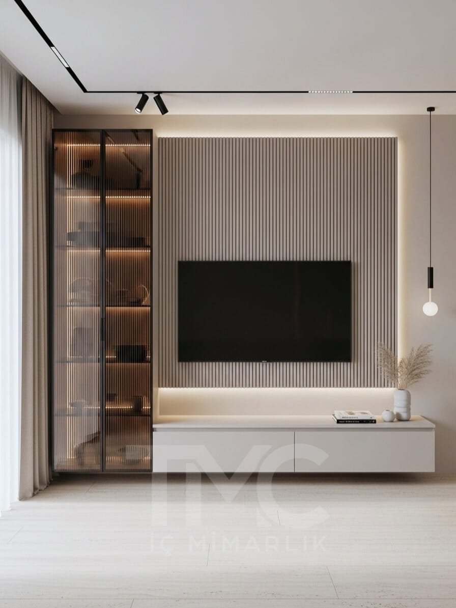 Minimal Çizgilerle Modern Salon Tasarımı - Görsel 3