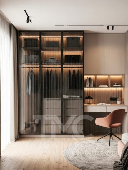 Luna Home Çalışma ve Giyinme Alanı Tasarımı