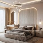 modern yatak odası tasarımı, led panel yatak başlığı, özel tasarım yatak odası, minimalist yatak odası, ahşap detaylı yatak odası, iç mimari yatak odası, modern interior bedroom design, luxury bedroom design, custom bedroom furniture, led headboard panel