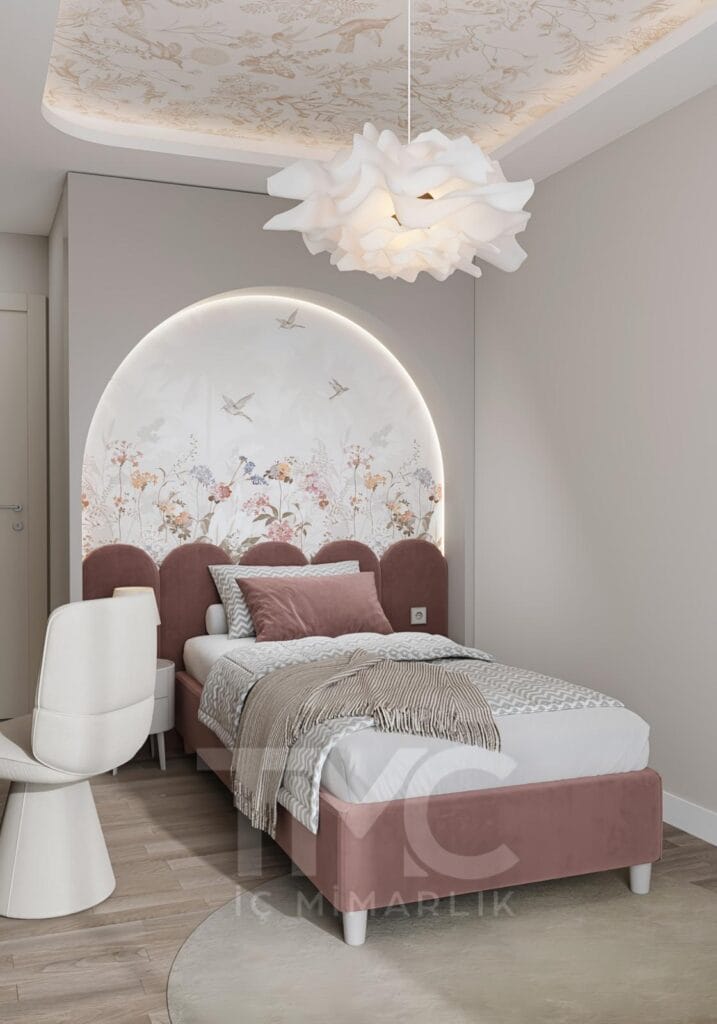 genç odası tasarımı, modern genç odası dekorasyonu, özel ölçü dolap tasarımı, nervür kapak, iç mimari genç odası, çalışma masası tasarımı, pastel ton iç mekan, modern yatak odası tasarımı, fonksiyonel depolama çözümleri