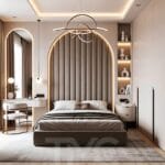 LED Aydınlatmalı Başlık Duvarı Minimal & Lüks İç Mimari