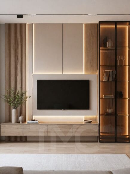 Modern TV ünitesi tasarımları ile yaşam alanlarınıza şıklık katın. TMC Mimarlık ile ölçüye özel, LED aydınlatmalı ve fonksiyonel TV ünitesi çözümleri.